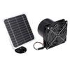 6.5 Inch Solar Powered Exhaust Fan 50W 12V ABS Monocrystalline Silicon Solar Panel Ventilation Fan Kit For Round Pipe Pet House