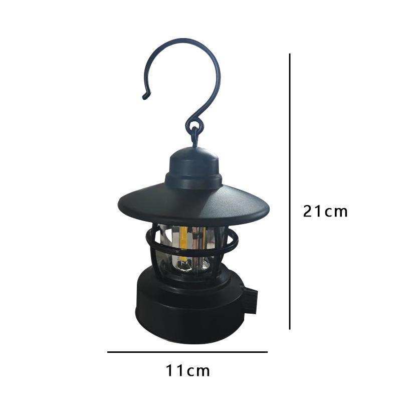 Retro Waterproof Outdoor Camping Lantern with Long Battery Life & Warm Light