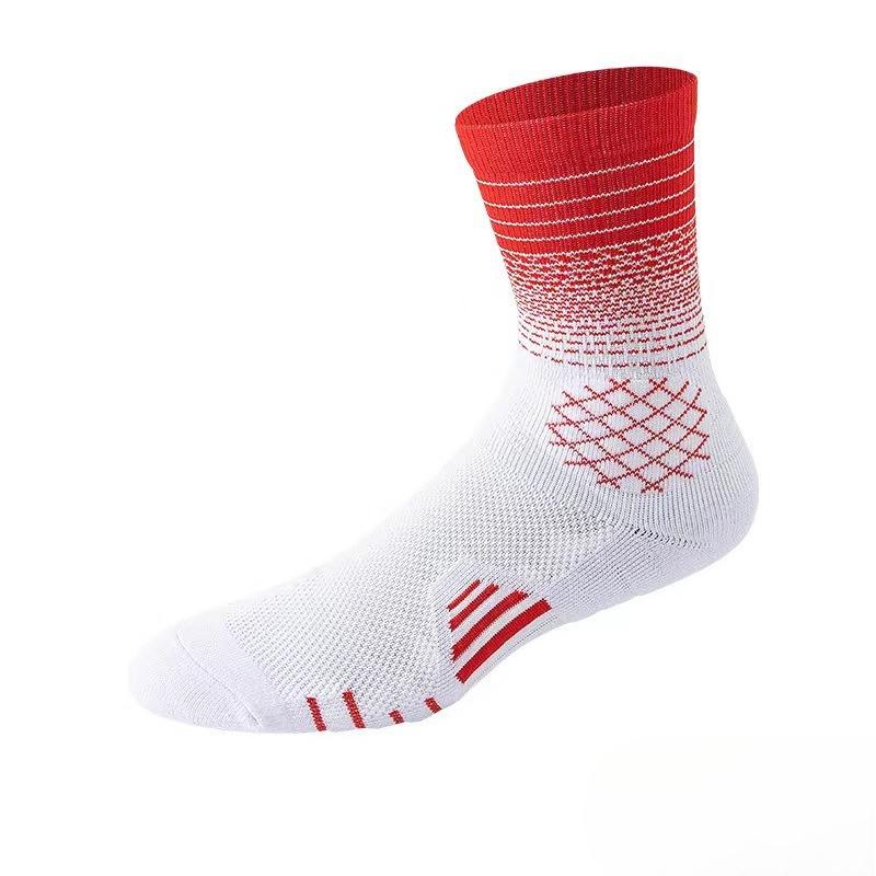 Men's Spring and Autumn Professional Basketball Colorful Non Slip Socks