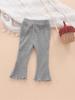 Korean Style Fashionable Girls' Cotton Flare Leggings for Toddlers (2025)