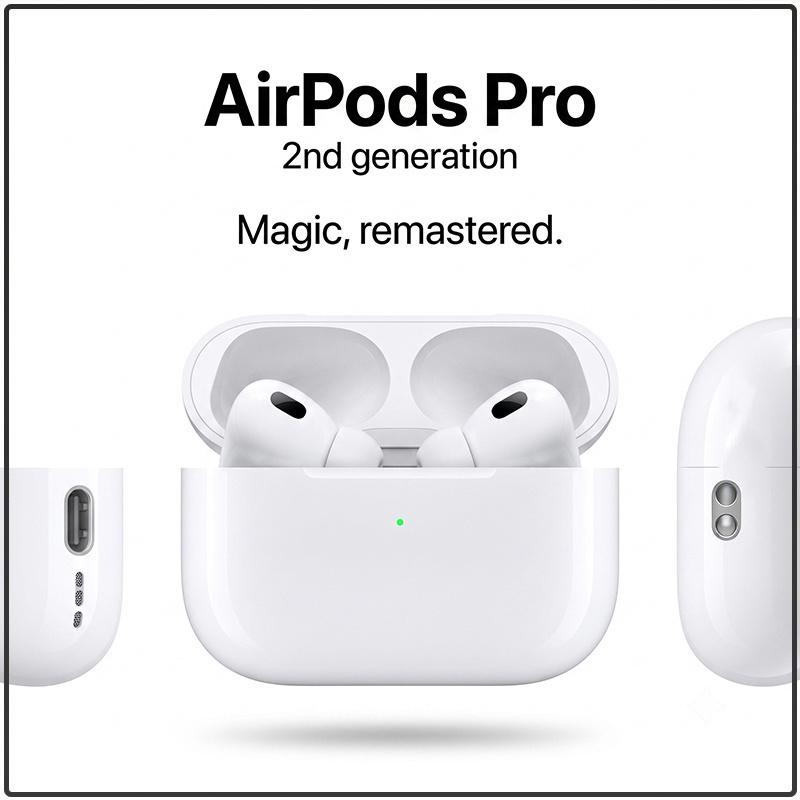 2. Generation AirPods Pro Apple Bluetooth-Kopfhörer USB-C Schnellladung 30 Stunden Wiedergabezeit Enthalten Fortschrittliche Geräuschunterdrückung Stereo Immersiver Klang Ohrhörer