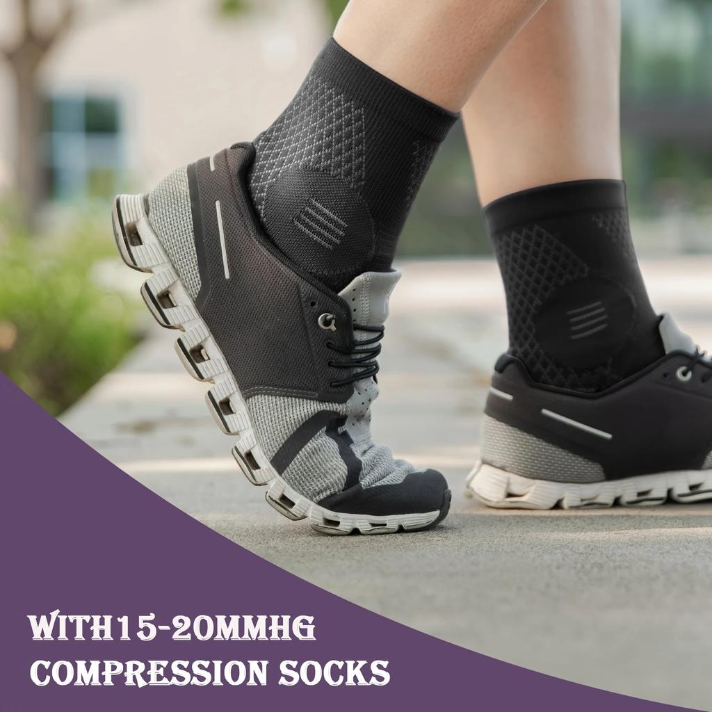 1 Paar Knöchelkompressions-Fußmanschetten-Socken mit Fußgewölbe- und Knöchelunterstützung, Open-Toe-Design Neuropathie-Socken Verhindert Sportverstauchungen