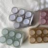 3 Stück/Box Kontaktlinsenbehälter Augen-Kontaktlinsenbox Damen Reise-Kontaktlinsenbehälter Einweichbehälter Linsenbox für Beauty-Pupille