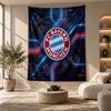 Dekorativní tapiserie, Nástěnné umění s potiskem Bayern Mnichov, Lehká nástěnná dekorace pro pozadí ložnice