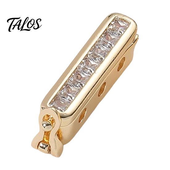 Necklace Chain Adjuster Shortener for Thin Chains, Adjustable Clip with Rhinestone, Metal Jewelry Clasp Clasp, Bracelet Making Supplies Rhinestone