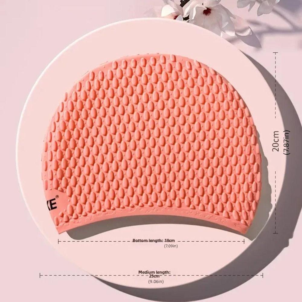 Quick-Drying Silicone Swimming Cap Solid Color Swimming Hat Children's Swim Cap  Pool