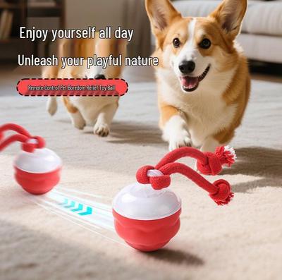 Electric Smart Dog Toy Ball - Bite-Resistant, Self-Play, Boredom Relief, Chew & Teething Toy