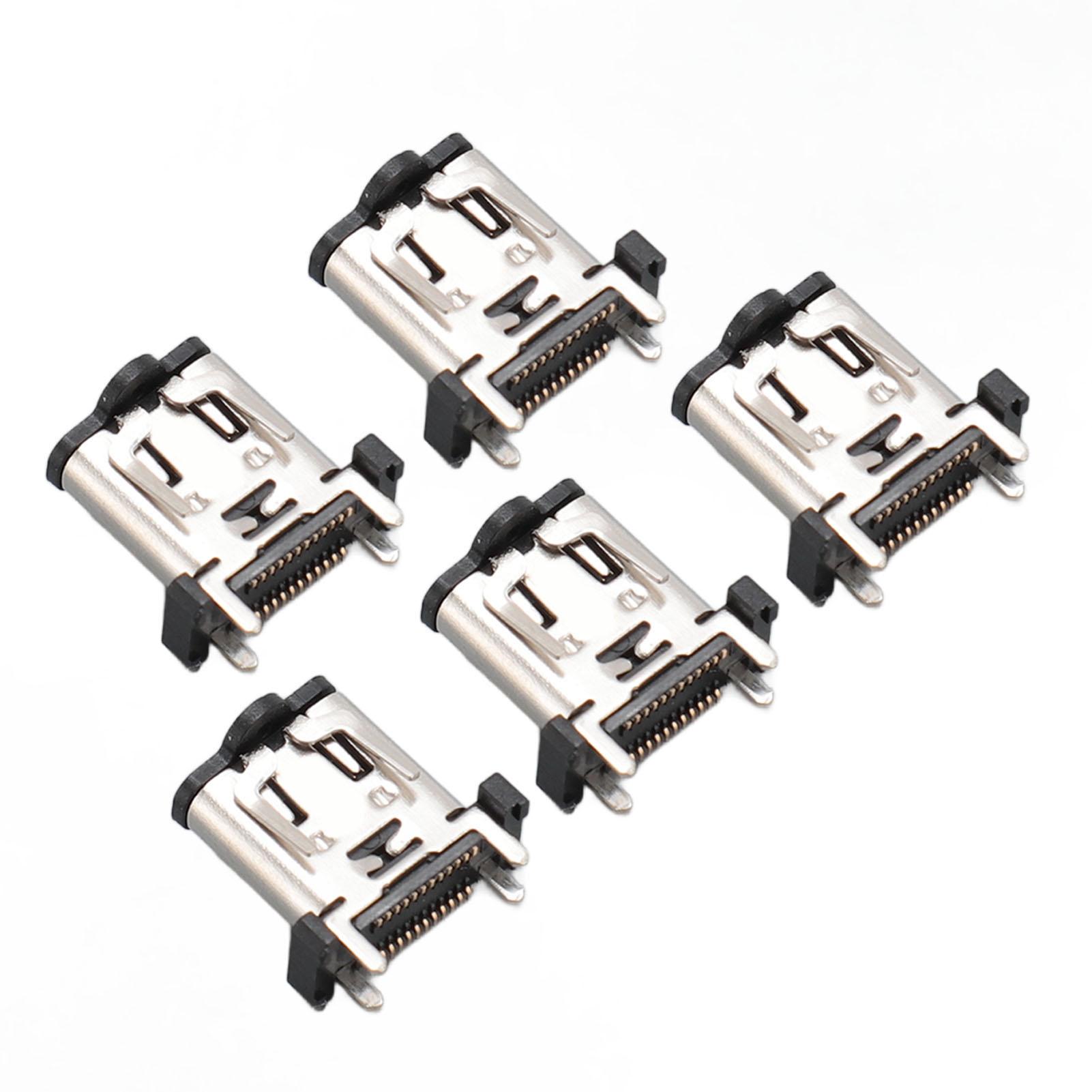 

Замена зарядного порта Type-C для контроллера Беспроводной контроллер Разъем USB-C для зарядки для PS5 5 шт.