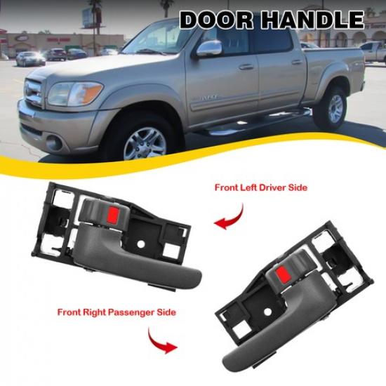 

Pair Front Door ide Interior Handle Left Right & For 2000-2006 Toyota tundra