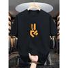 Peace Sign Graphic T-Shirt 100% Cotton O-Neck Short Sleeve Summer Casual Mens T-shirt Streetwear
