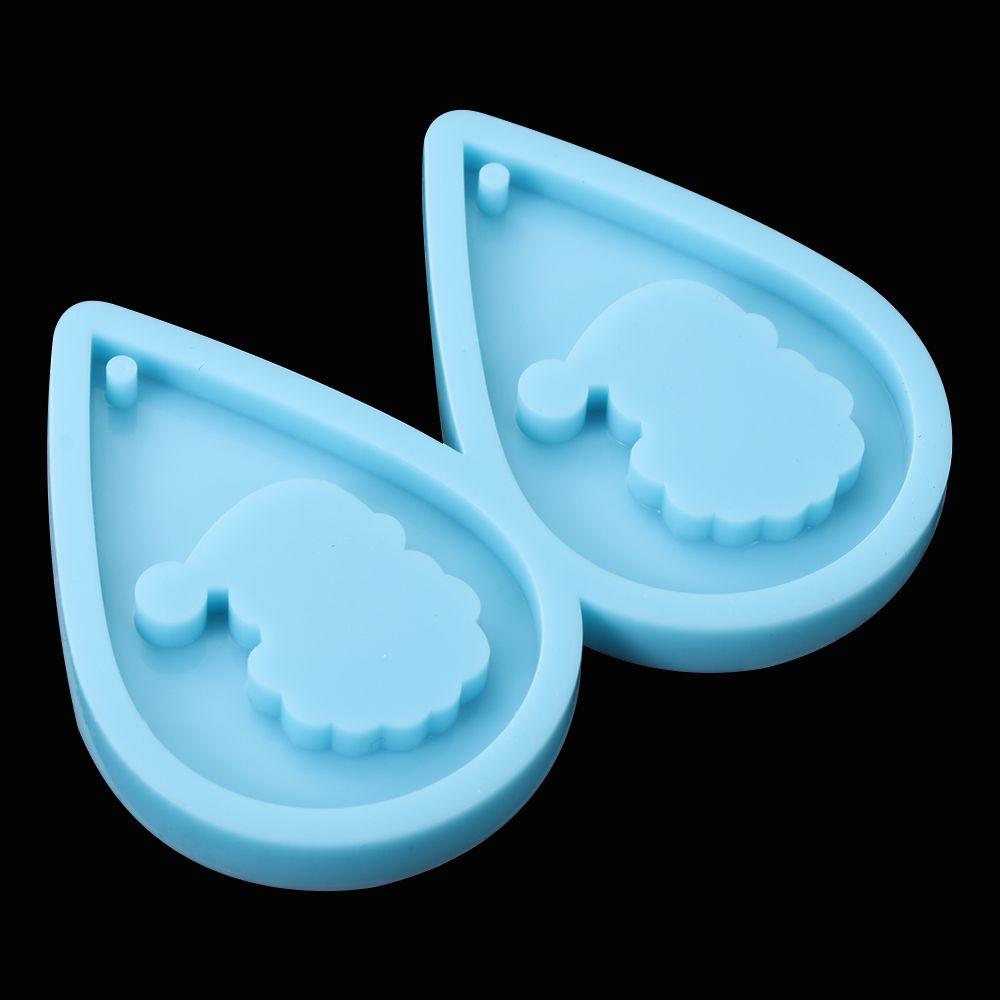 Epoxy Jewelry Making Tools Earrings Resin Mold Merry Christmas Resin Silicone Mould Pendant Molds