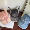 Y2K Distressed Baseball Cap Casual Women's Sun Hat Kawaii Streetwear Hat  for Women