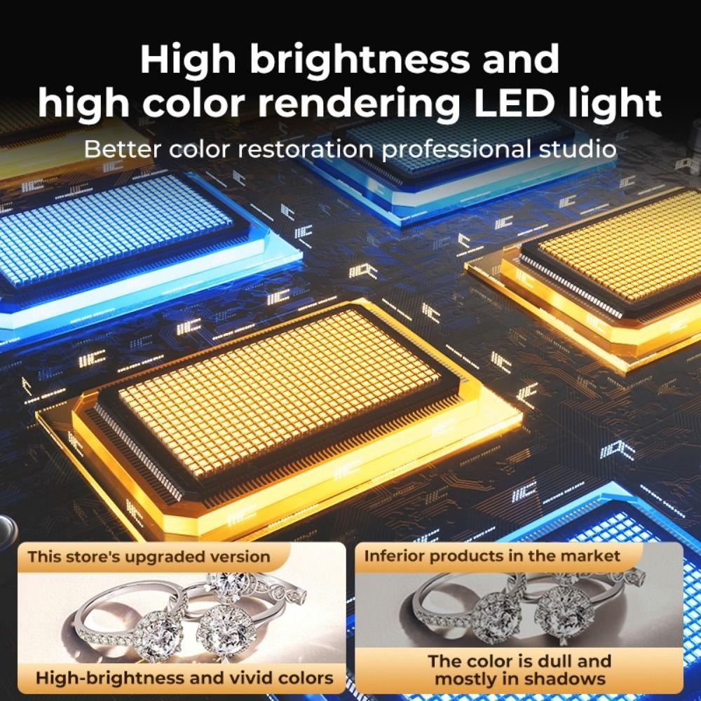 45/65cm Studio LED Light Box Folding with Background Studio Softbox Ring Light Board Photography Box and Bag For Studio Shooting