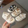 Summer Children Simple Sandals for Girls Boys Fashion Korean Soft Sole Anti-kick Breathable Baby Learning Walking Shoes
