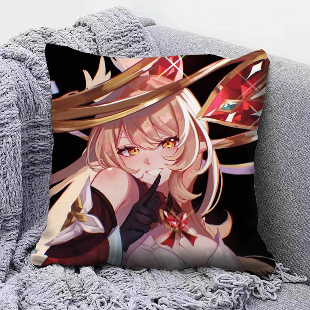 Genshin Impact Alice Pillow Covers Home Sofa Cushion Covers and Aecorative Custom