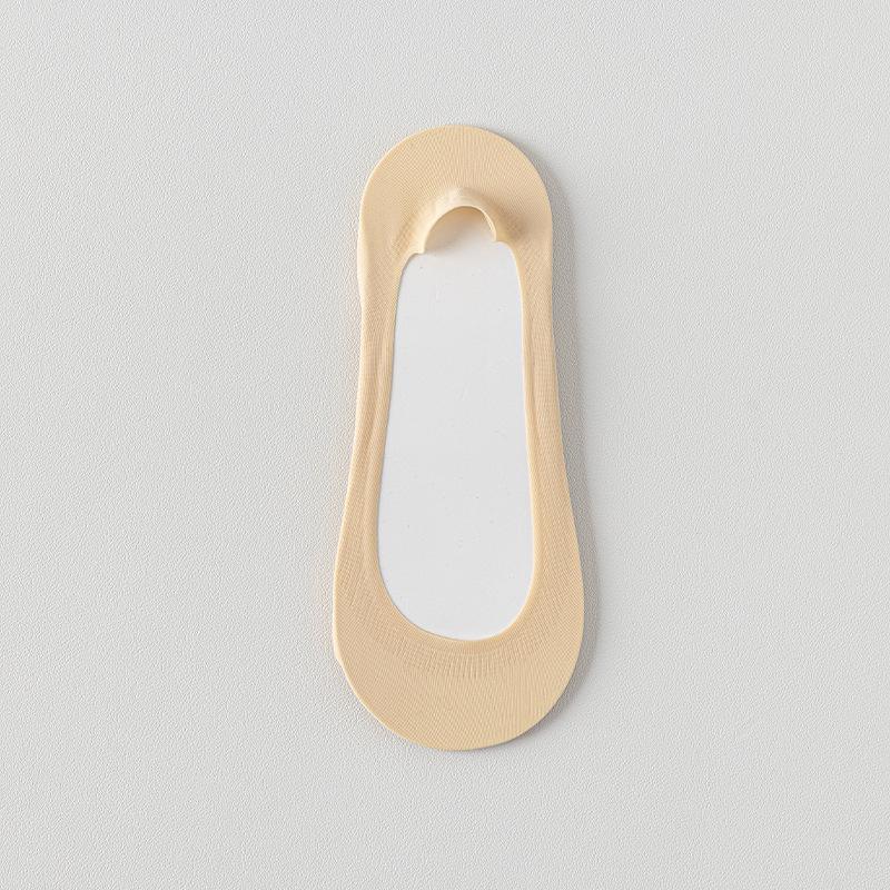 Ice Silk Boat Socks Foot Padded Silicone Anti Slip Thick Sponge Bottom Soft Comfortable High Heel Shockproof Invisible Socks