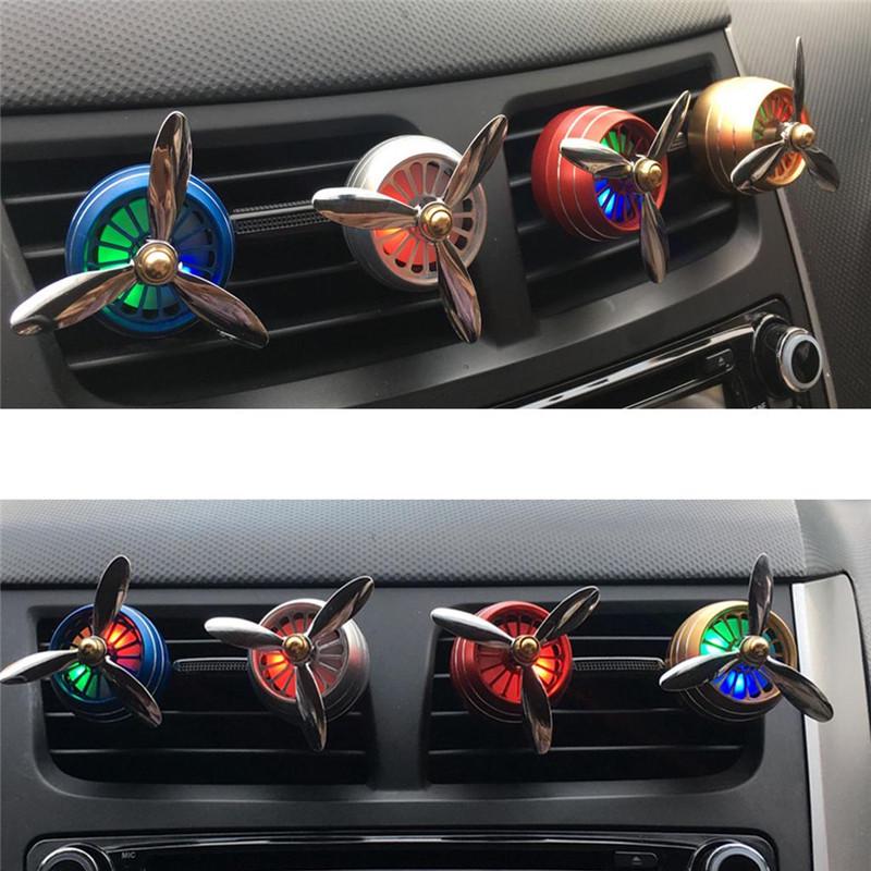 Perfume Diffuser Good Smell Fresh Car LED Air Conditioning Vent Clip Perfume Air Freshener Fragrance