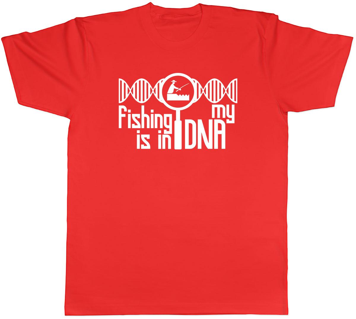 Fishing is in my DNA Unisexs Unisex TShirt Tee S