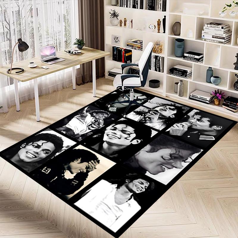 Michael Jackson'S Legacy Carpet For Playroom Bedroom Living Room Sofa Home Decorkids Game Area Rug Nonslip Floor Mat