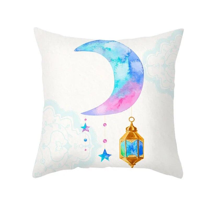 45x45cm New Islamic Muslim Party Decoration Gift Pillow Cover Sofa Office Seat Car Lumbar Cushion   Home