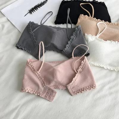 Reggiseno in cotone da donna, top a tubo, filo sexy, reggicalze femminile, bellissime canotte in pizzo, top a fascia sportivo comfort senza cuciture