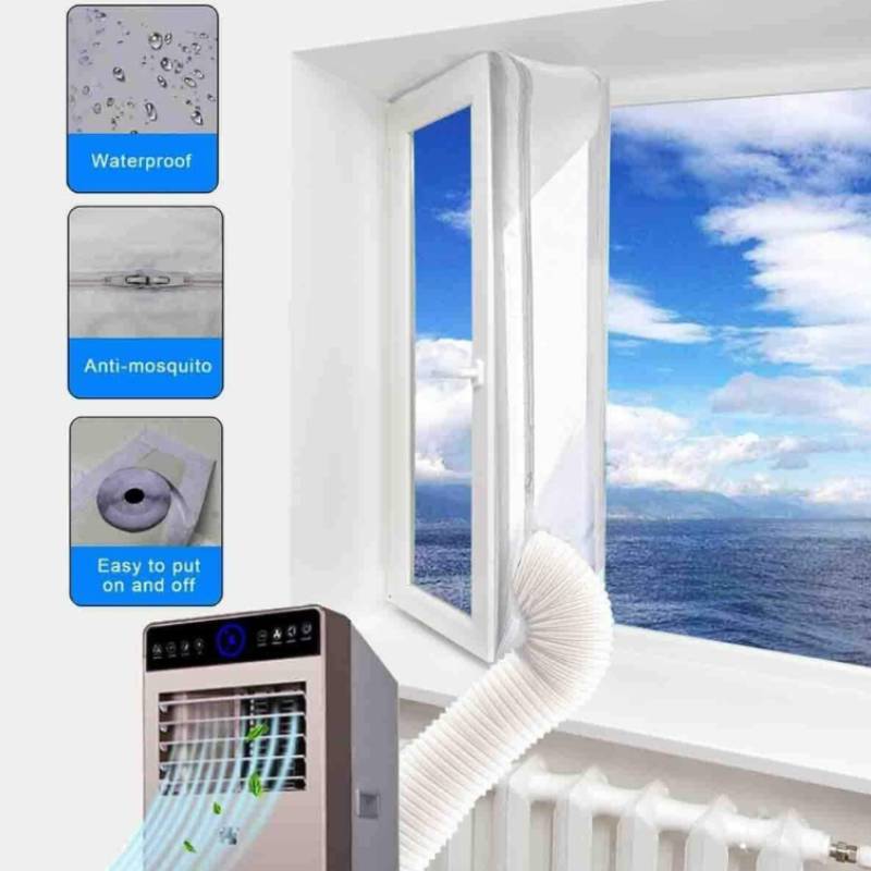 White Window Seal For Mobile Ac Units Dust Barrier For Home And Office