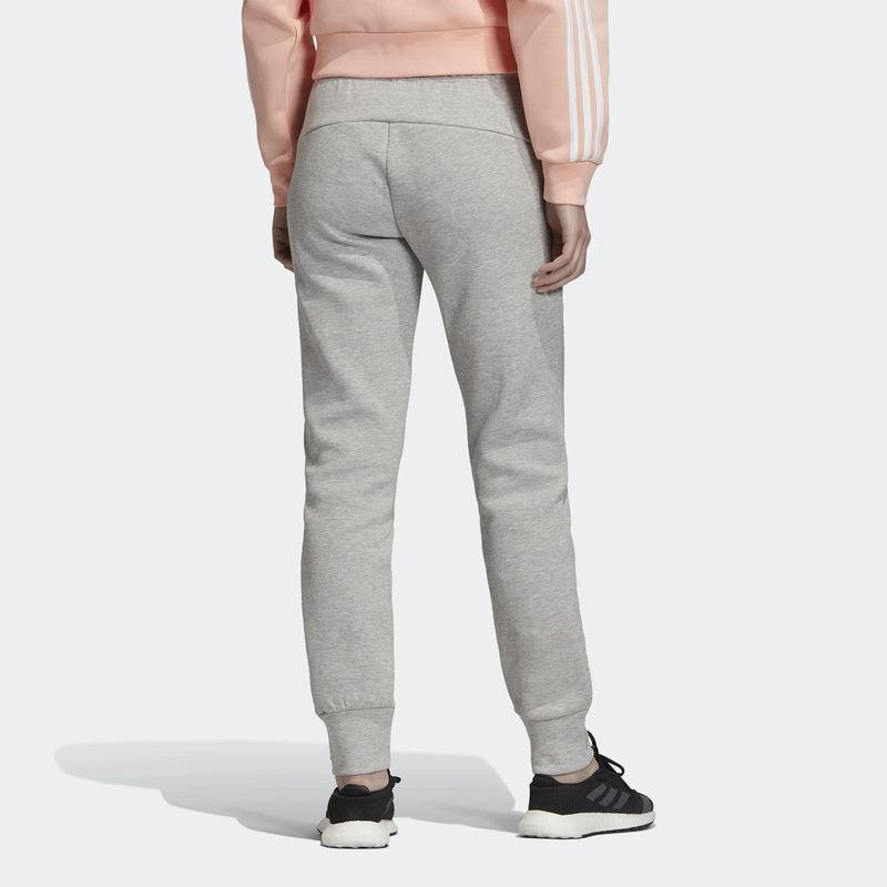 Adidas Three Stripe Logo Cuffed Sports Pants Women Pants Gray EB3827