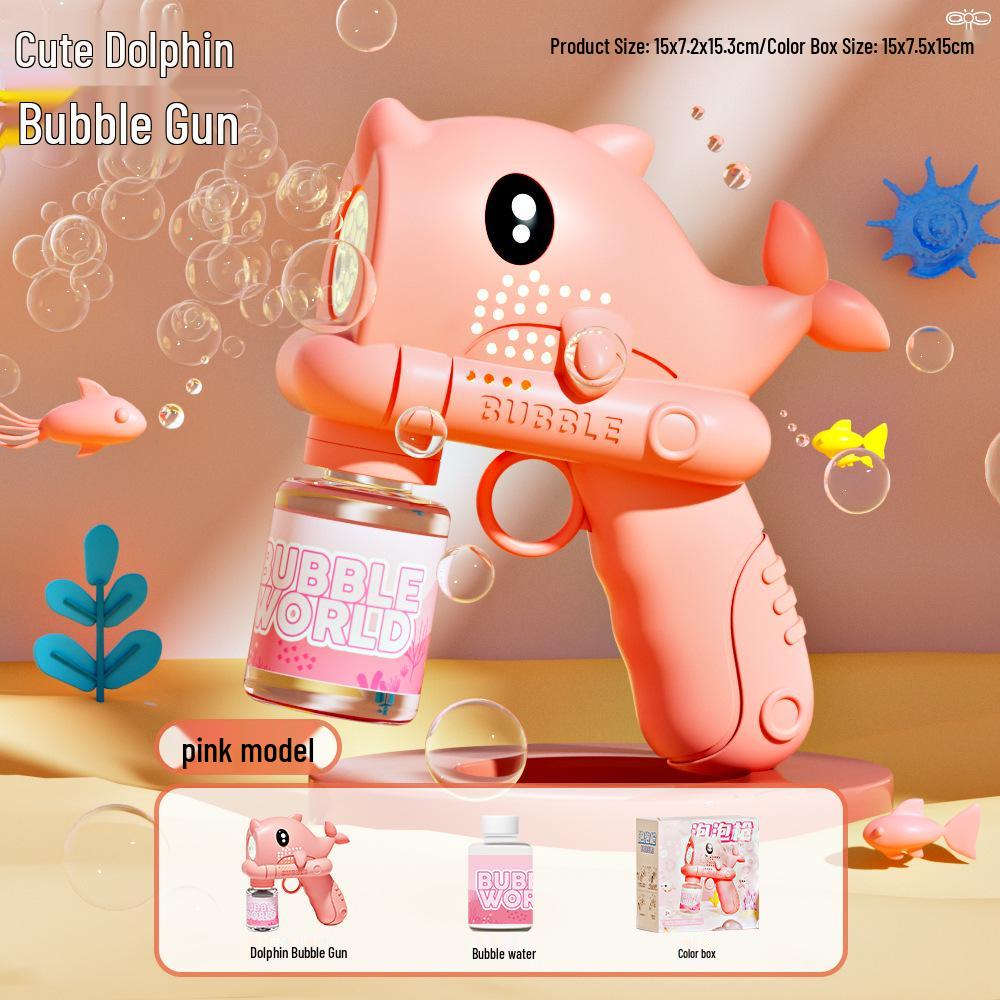 Automatic Cartoon Bubble Machine - Handheld Electric Bubble Wand for Kids Parties and Weddings