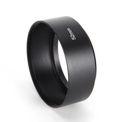 Μεταλλικό Κράμα Υλικό 52mm Μακρύ Ηλιοφωράκι Φακού Για Κάμερα Canon Nikon