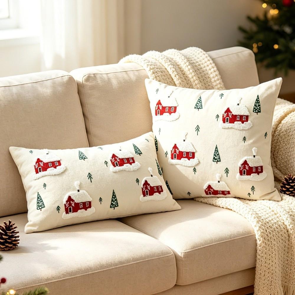 Canvas Cushion Cover Soft Throw Pillowcase Creative Tufted Throw Pillow Cover Home Decor