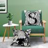 Light Iuxury Natural D-Diptyques Pillow Case Comfort Sofa Bed Silky Elegant Invisible Zipper Decorative Cushion Cover