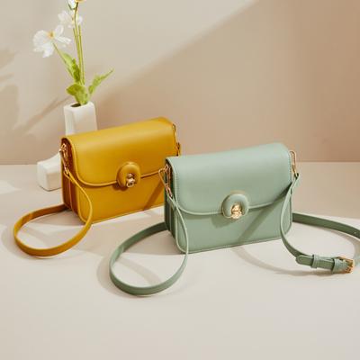 New Fashion Women Crossbody Bags Simple Flap PU Leather Female Shoulder Bags Ladies Small Square Sling Bags Casual Handbags