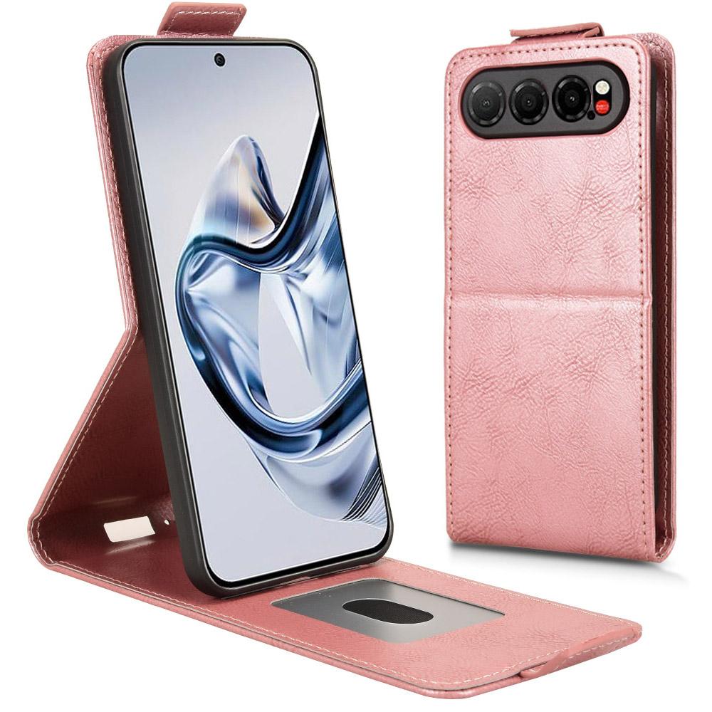 

For ZTE nubia Air Stand Case Magnetic Clasp Vertical Flip Leather Phone Cover with Card Holder