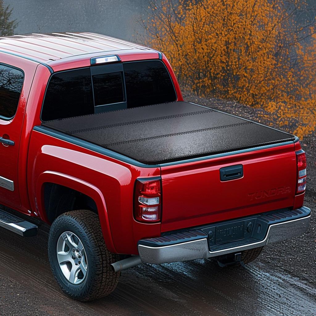 VEVOR Tri-Fold Truck Bed Tonneau Cover, Compatible with 2014-2024 Toyota Tundra (NOT FIT Trail Special Edition with Storage Boxes)