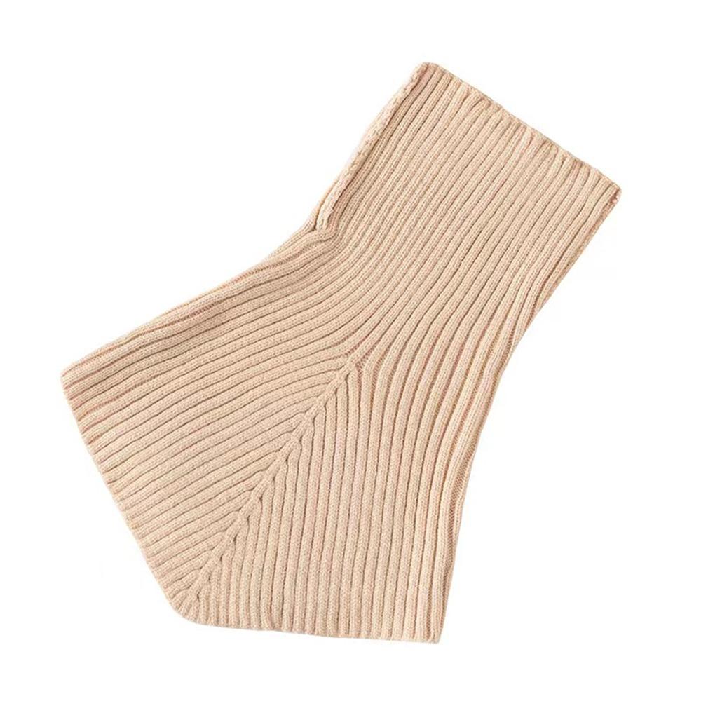 

Wool Turtleneck Scarf Irregular Design Fake Collar Fashion Neck Protection for Women бежевий