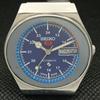 Montre vintage Seiko 5 automatique 6309A pour homme, modèle japonais, cadran bleu, 606-a314459-2