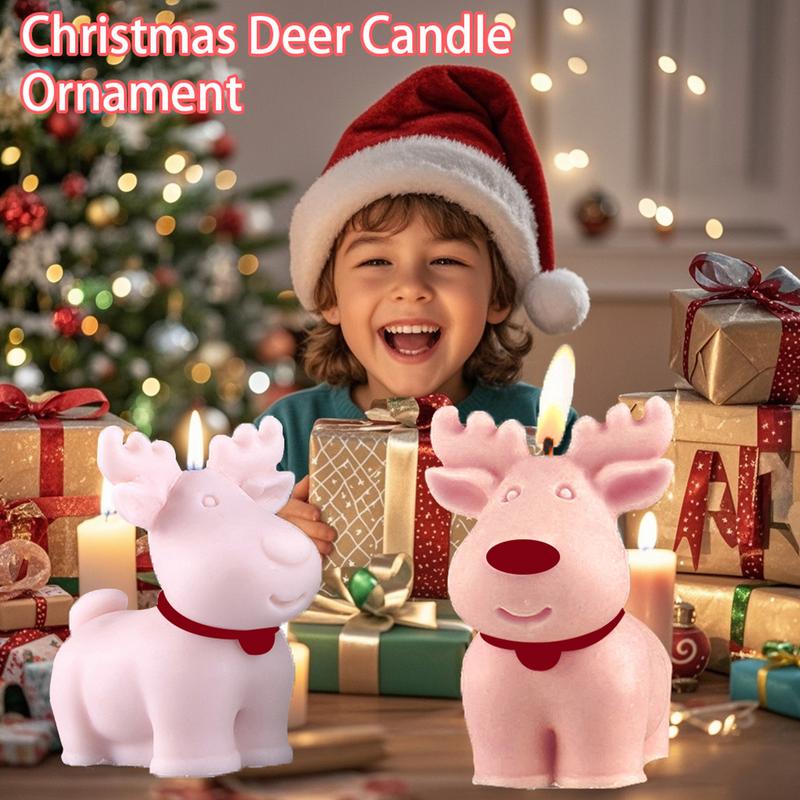 Elk Shape Candle Mold Elk Non-Stick Silicone Molds Reusable 3D Christmas Candle Mold Silicone Holiday Candle Molds Handmade