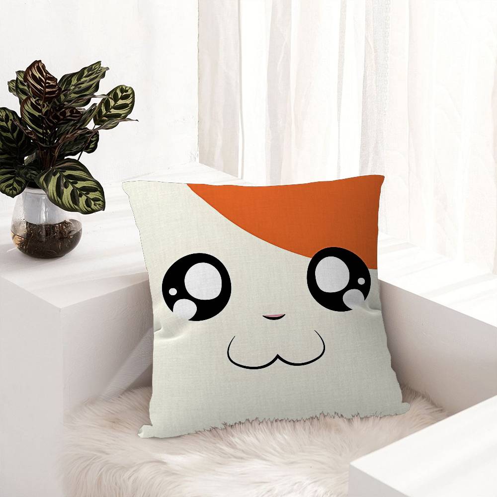 Cartoon Cute Hamtaro Cushion Cover Polyester Sofa Cushions Decorative Throw Pillows Home Decoration Pillowcover