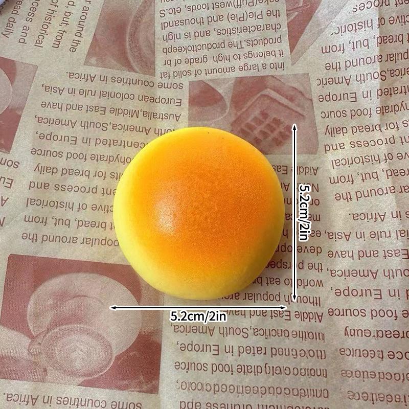 Slow Rising Squishy Stress Relief Soap Balls Dessert Bread Butter Squishies Slow Rebound Squeeze Toy Gift For Adhd Party Favors
