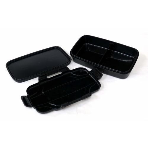 OSK Men's Lockfor Lunch Box, 850ml, 4-Point Lock for a Secure Airtight Sealing, Dividers Included, Gasket-Free for Easy Cleaning, Silver Ion, Made in