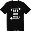 Eat Sleep Music Repeat Shirt Music Life Funny Unisex Crew Neck T-Shirt Music Tee