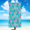 Mode Kunst modern Flamingo Tropisch Handtuch Weiche Strandhandtücher Schnelltrocknend Poolhandtuch für Reise Fitnessstudio Baden Spa Camping Sport Geschenk
