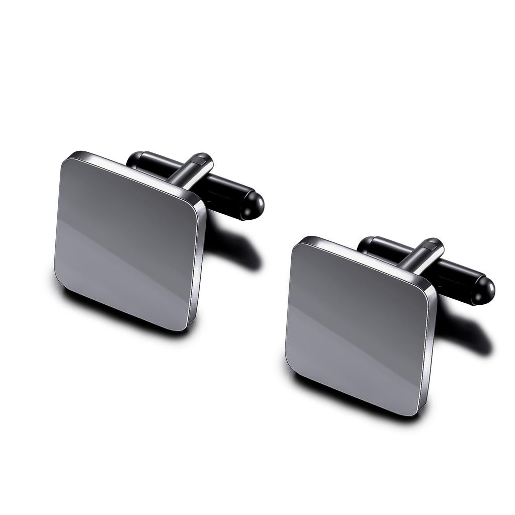1Pair Mens Blank Round Octagon Cufflinks Stainless Steel Tuxedo Shirt Studs Cuff Link Jewelry Gift Wedding Business 15mm/18mm