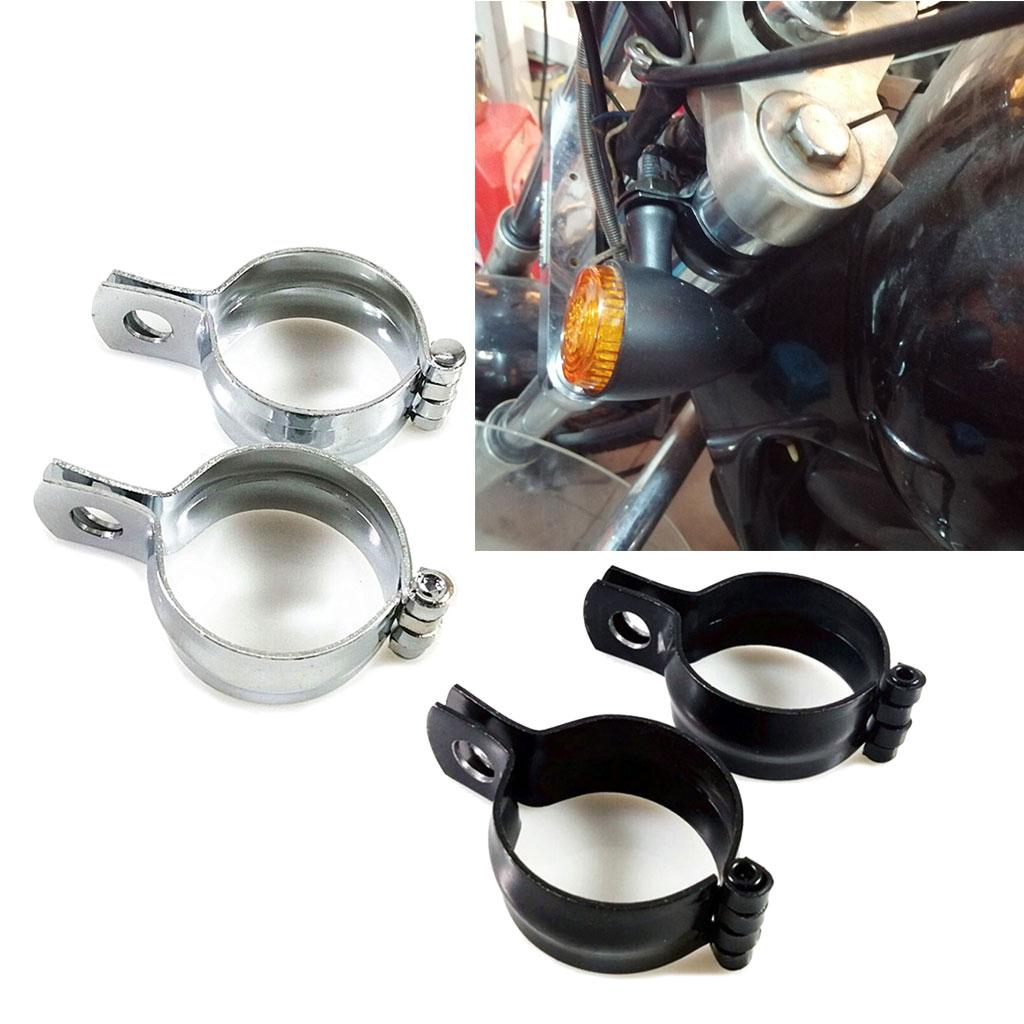 Iron Motor Light Clamp Holder Easy Installation Parts Suitable for Turn Signal Fog Light Mount Holder