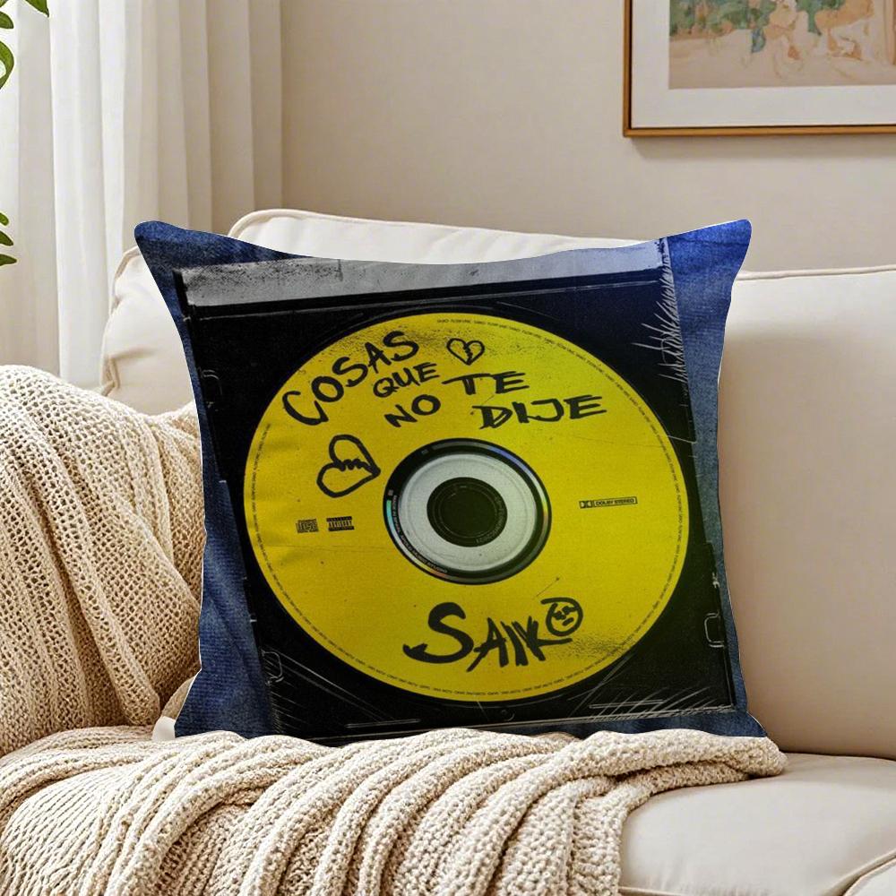 Popular Latin S-Saiko S-Sakura Spanish Cushion Cover Linen Pillowcase Soft For Sofa Bed Home Room Decor
