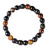 Festive Gifts Natural Tiger Eye Lava Rock Matte Onyx Beaded Bracelet Minimalist Fashion Jewelry Suitable For Daily Wear And Gifting