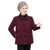 Grandma's Fashionable Lapel Top for Spring & Autumn