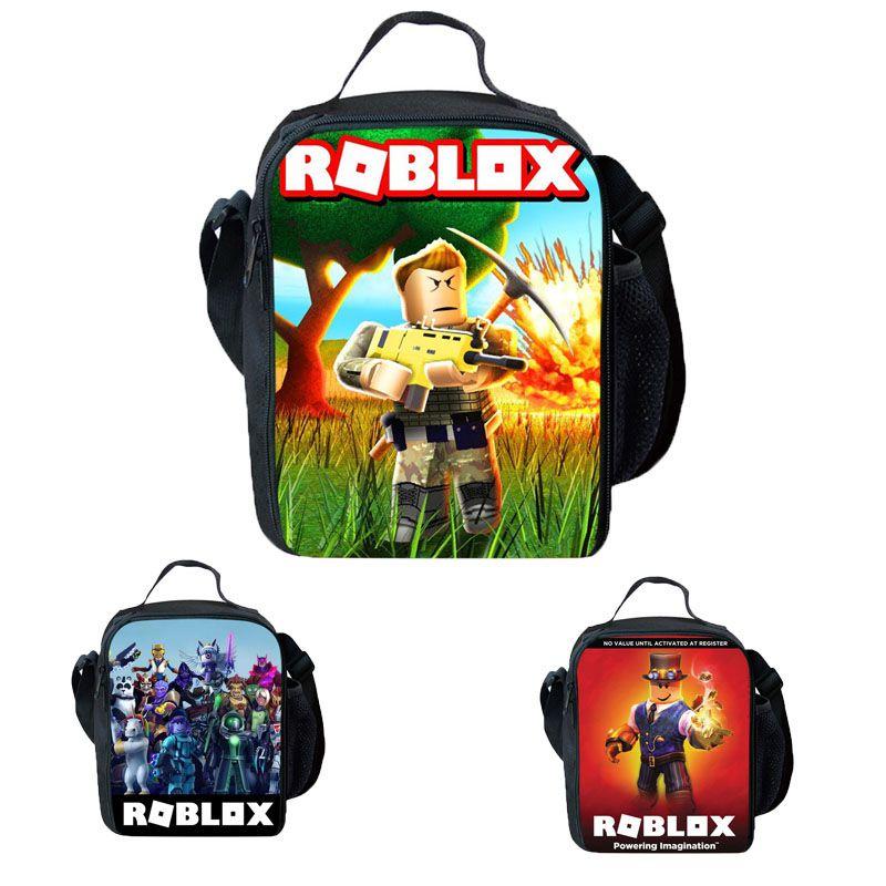 Durable Roblox Thermal Insulated Picnic Lunch Bag With Large Capacity And Easy To Wash