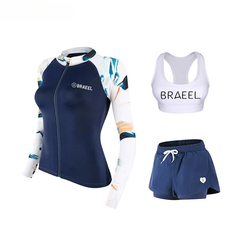 2026 Neues Weiches Bequemes Langarm Rash Guard Damen Neoprenanzug zum Surfen Quallenschutz Damen Badeanzug