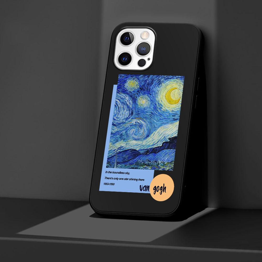 Van Gogh Art Case for Apple iPhone 13 14 Plus 11 12 Mini 15 Pro Max 7 8 SE 2020 X XS XR Silicone Soft Phone Cover
